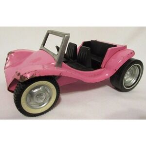 Vintage Nylint Toys Pink Sports Car Made in IL USA Decent Metal Framed RARE!
